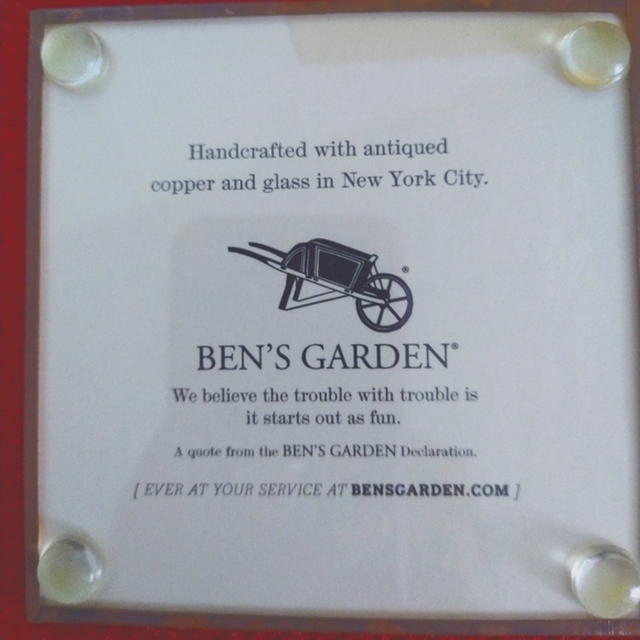 BEN'S GARDEN New York Coasters Set of 4 - Picture 6 of 10